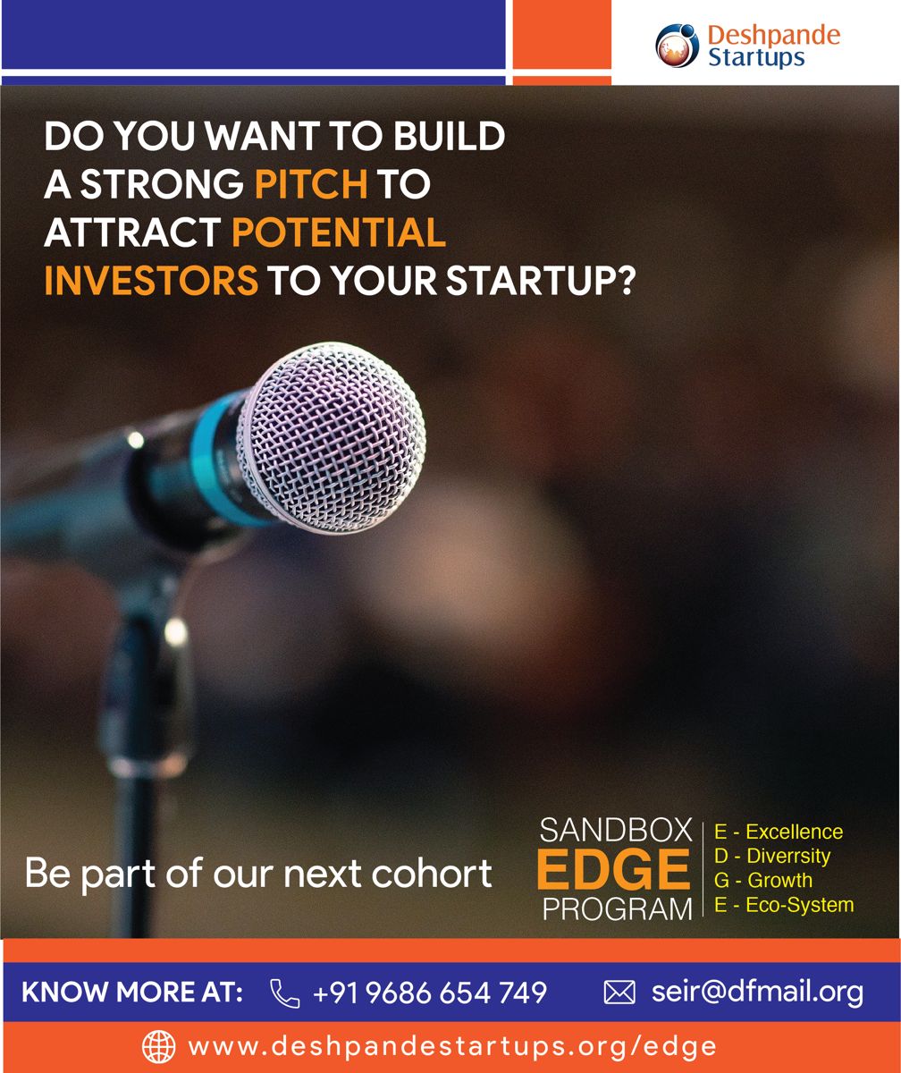 EDGE flyer: Do you want to build a strong pitch to attract potential investors to your startup?